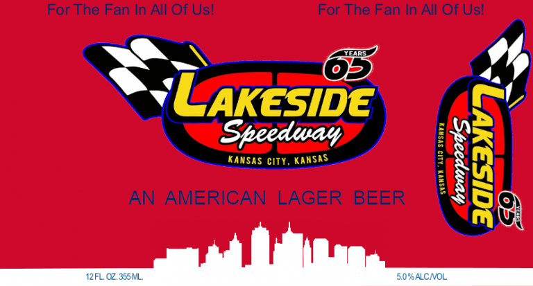 Lakeside Speedway Lager Label